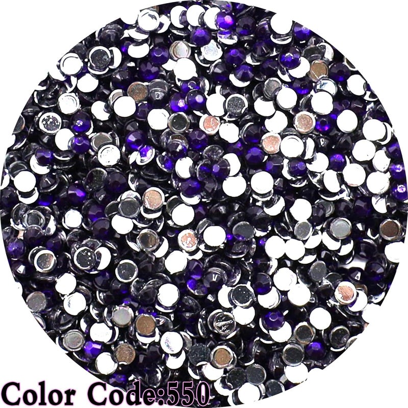THUTEP 10000 Pieces Shiny 5D Diamond Art Painting Beads, Single Color Code:550, Rhinestones Accessories for Crafting, Round Beads Art Replacement for DIY Craft Diamond Art Painting Accessories (550) - Image 2